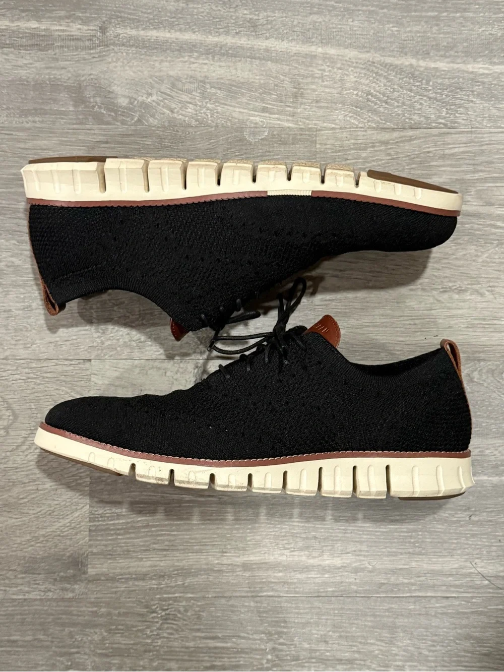 Cole Haan Zerogrand Stitchlite Black Ivory Oxford Mens Shoes Size 11 C24948